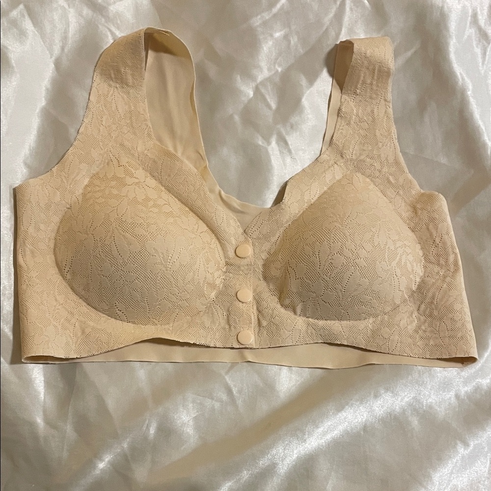 Elegant Lace Beige Bra